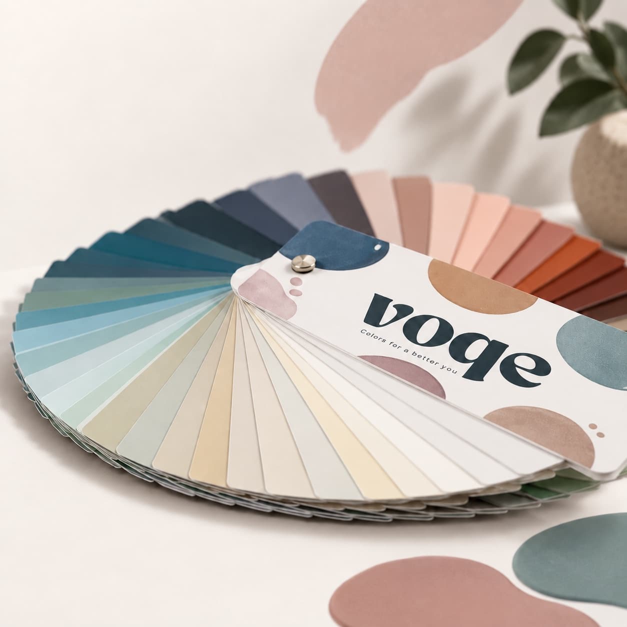 พัดตัวอย่างเฉดสี Voqe